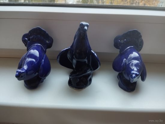 Статуэтки фарфоровые Глухарь. Одним лотом.