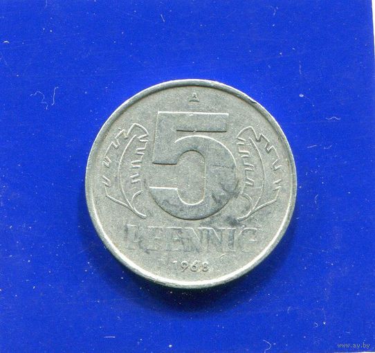 ГДР 5 пфеннигов 1968