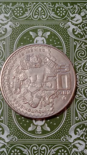 Мексика 50 песо 1982 богиня Ацтеков
