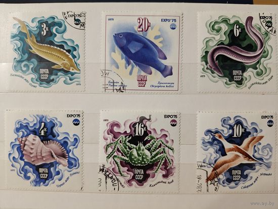 РАСПРОДАЖА КОЛЛЕКЦИИ. СССР. марки "фауна морей и океанов"