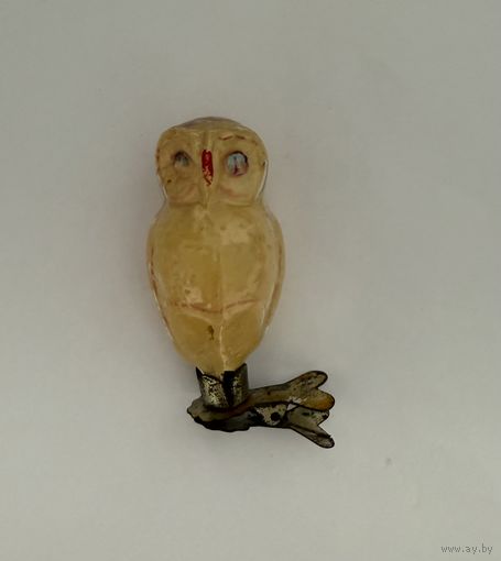 Елочная игрушка Сова СССР