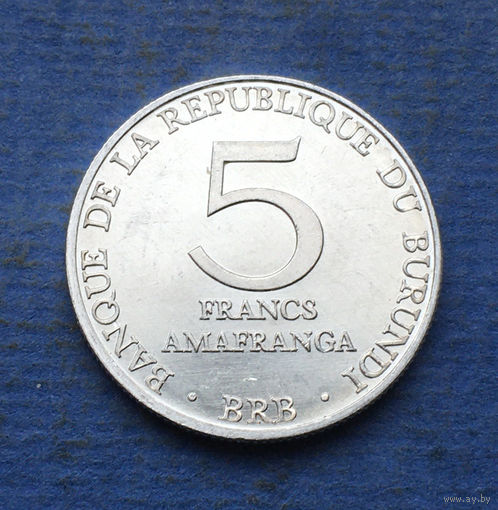 Бурунди 5 франков 1980