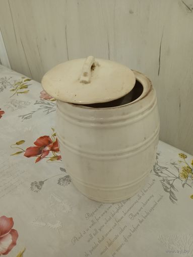 Фарфоровый боченок БССР с крышкой. Редкость минский фарфорово-фаянсовый завод