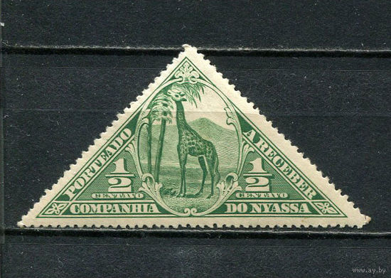 Португальские колонии - Ньяса - 1924 - Жираф 1/2С. Portomarken - [Mi.1p] - 1 марка. MLH.  (Лот 41HQ)-TG3P1