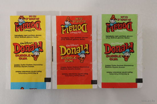 Donald bubble gum цена за три