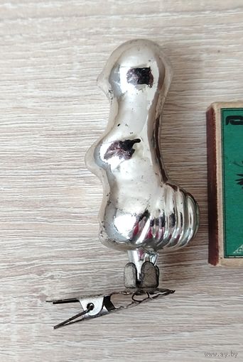 Ёлочная игрушка на прищепке. Ласка. Горностай.