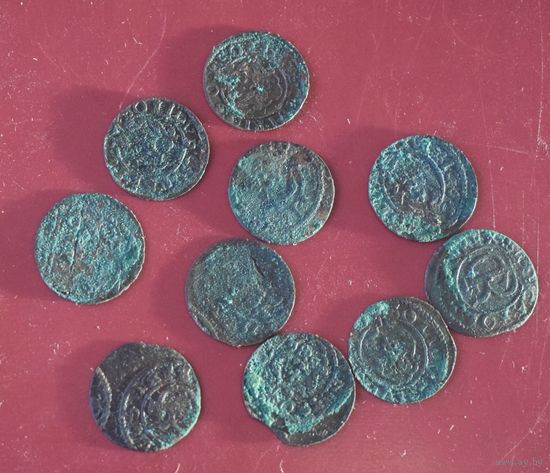 10 солидов Ливонии Карла XI. 1665. Сучавcая подделка времени.