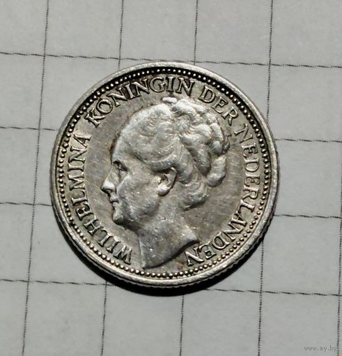 Нидерланды 10 центов 1937г