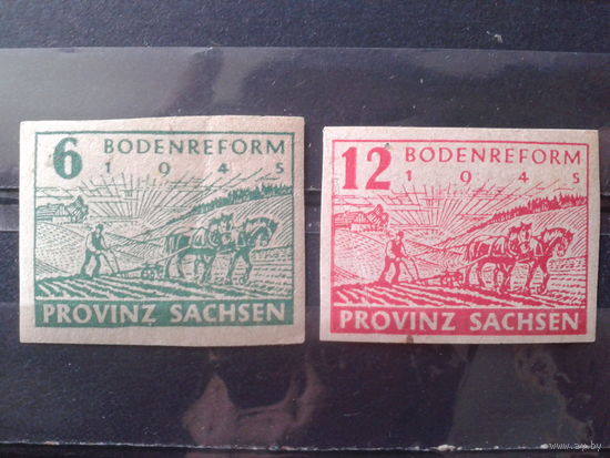1945 Советская зона Саксония* Полная серия без перф.