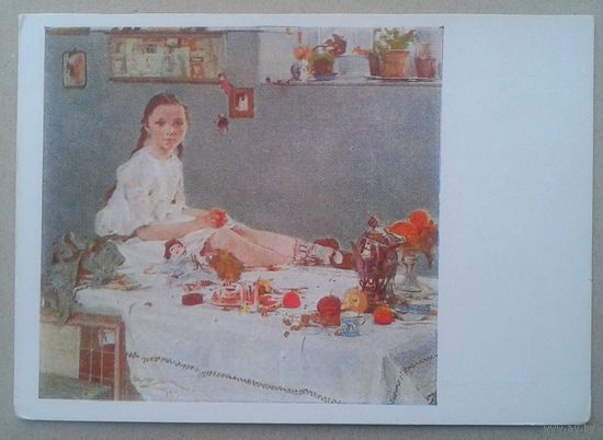 Фешин Н. Портрет Вари Адоратской. Дети. Соцреализм. 1979 г. Чистая