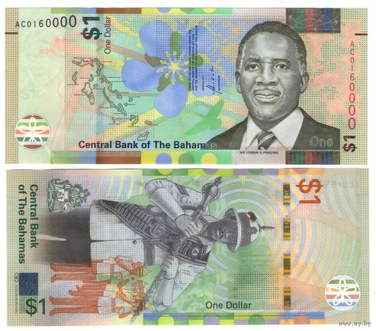 Багамские острова (Багамы) 1 доллар  2017 год UNC