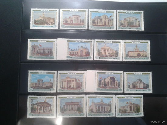 СССР, 1955. ВСХВ, павильоны**, полная серия