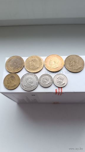 5,10,50 центов и 1 шилинг Кения 1966-1980 годов. Лот состоит из 8-ми монет. Монеты не чищены. 719