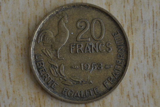 Франция 20 франков 1953