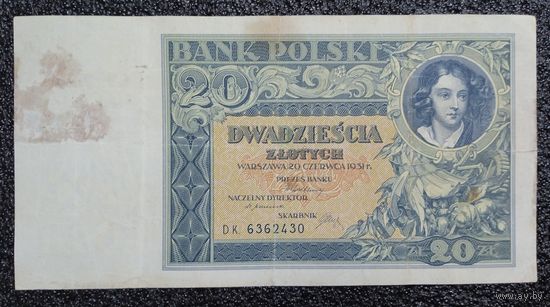 20 злотых Польша 1931 г.