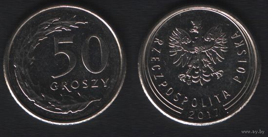 Польша y973 50 грош 2017 год (mw) (_alb2