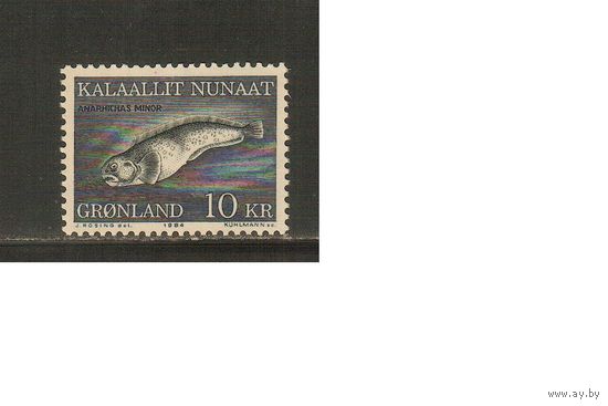 Гренландия-1984(Мих.154) , ** , Морская Фауна, Рыбы (одиночка)