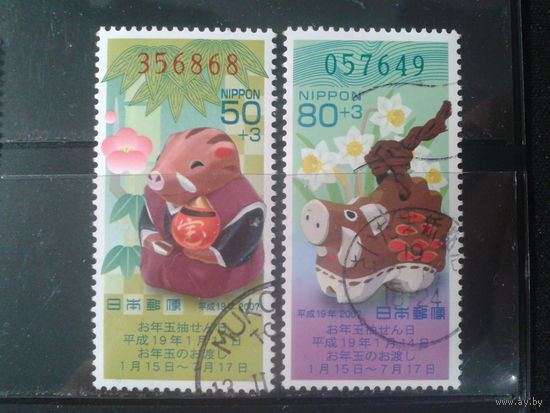 Япония, 2006. Год Свиньи. Новогодняя лотерея, полная серия.