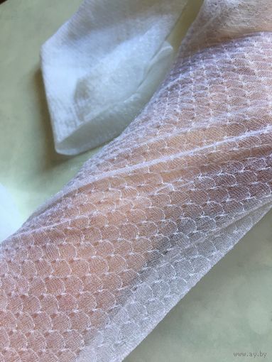 Колготки белые винтаж ажур рыбка р. 3