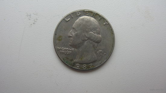 США 25 центов 1982 г.