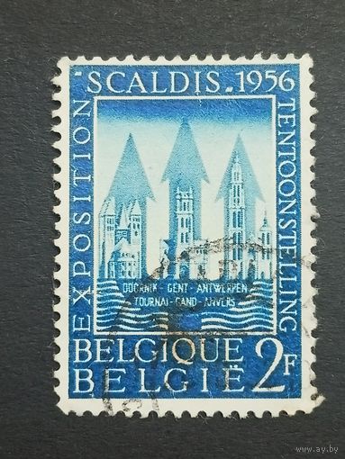Бельгия 1956. Выставка Скальдиса. Собор. Полная серия