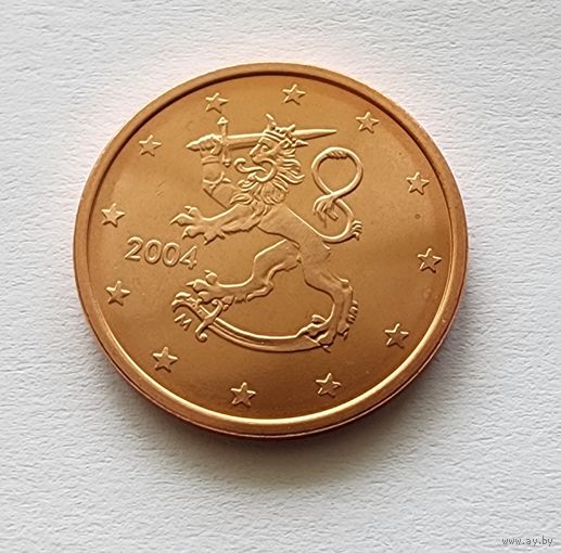 Финляндия 5 евроцентов, 2004  UNC