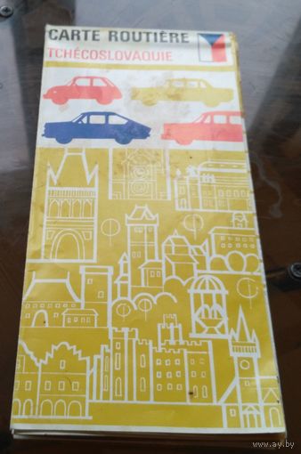 Чехословакия Туристская схема