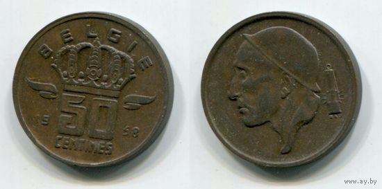 Бельгия. 50 сантимов (1958, BELGIE)