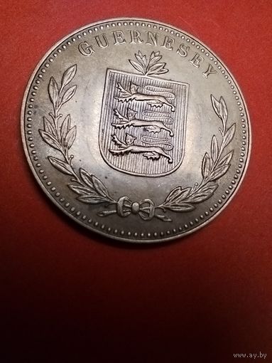 8 дублей 1945 Джерси (Великобритания). Георг Вялый. Медь. Супер Штемпельный Нульц. (3)