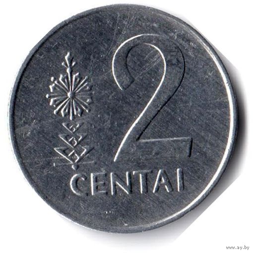 Литва. 2 цента. 1991 г.