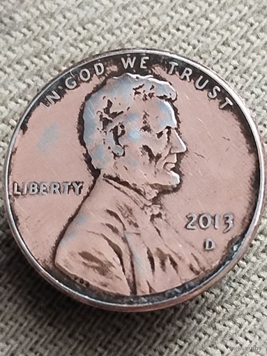 Распродажа - 1 цент 2013г.,"Цент Линкольна",США (Денвер)