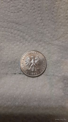 Польша 20 злотых, 1989г.