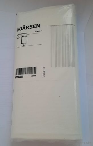 Занавеска для душа, 180x200 см, белая Ikea