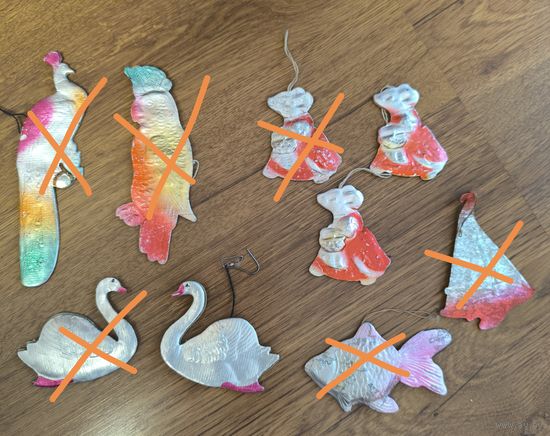 Ёлочные игрушки СССР картонаж