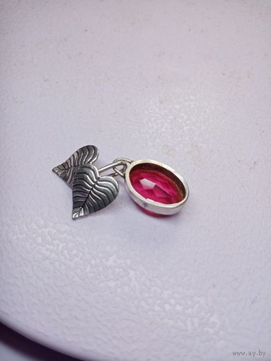 С рубля без мц. подвеска "2 листика", зЗвезда 916пр.