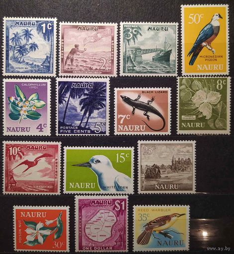 Британские колонии. Науру 1966 г. SG66-79 (14шт) MNH полная серия