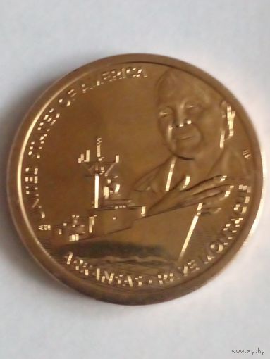 США 1 доллар 2025 Американские инновации Арканзас Рэй Монтегю D