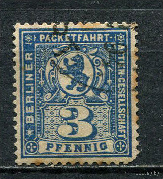 Германия - Берлин (B.) - Местные марки - 1894/1895 - Герб 3Pf - [Mi.55] - 1 марка. Гашеная.  (Лот 70Db)