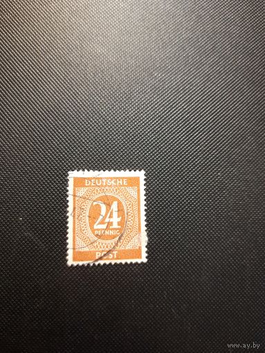 Германия. Союзная оккупация. 1946г. гашеная