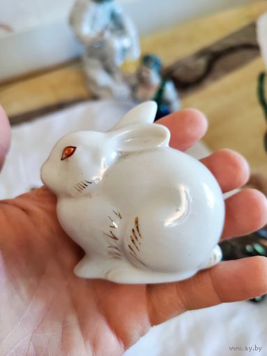 Статуэтка фарфор заяц ЛФЗ