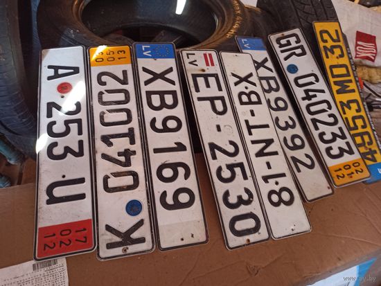 Номерные знаки авто