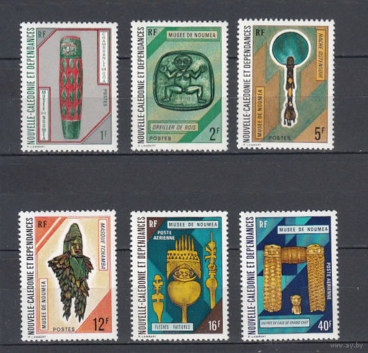 Народное творчество. Новая Каледония (Франция). 1972-1973. 6 марок. Michel N 520,522,534,536 (22,0 е)