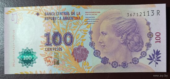100 песо 2015 года - Аргентина - UNC