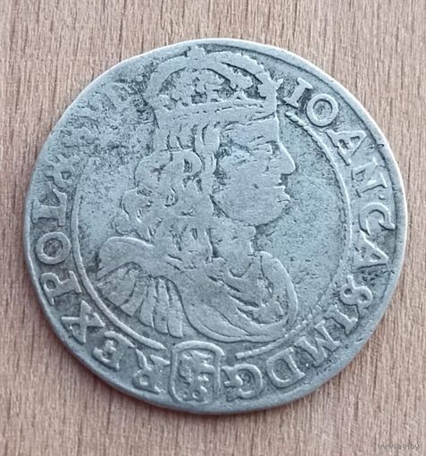 6 грошей шостак 1667 Ян II Казимир