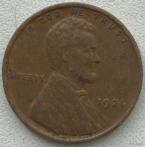 США 1 цент 1924 г.