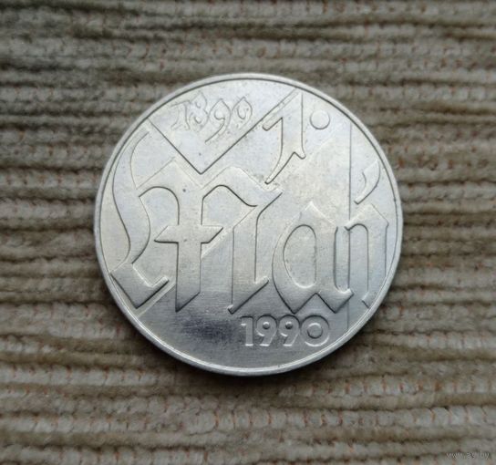 Werty71 Германия ГДР 10 марок 1990 100 лет Дню международной солидарности трудящихся 1 мая