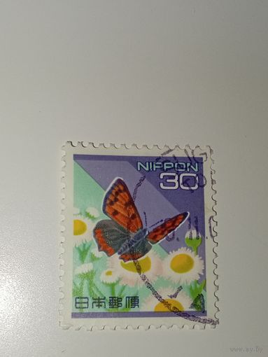 Япония 1975 год бабочка