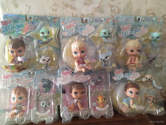 Коллекционерам .Мини Куклы Братц Лил с питомцами(оригинал) ,6 наборов одним лотом,пр-ль MGA Entertainment ,блистерная упаковка не идеальная