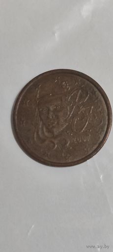 Франция 5 евроцентов 2007