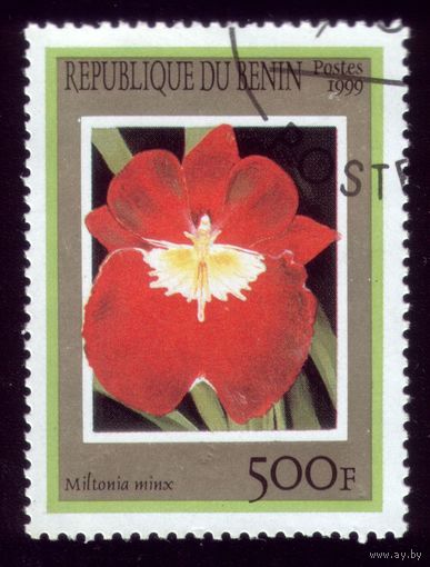 1 марка 1999 год Бенин Орхидея 1157